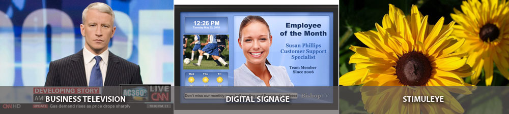 video, digital signage, stimuleye, dish network
